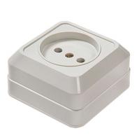 Розетка 1-м BOLLETO накл. 7022 бел. ASD / IN HOME 4680005959785