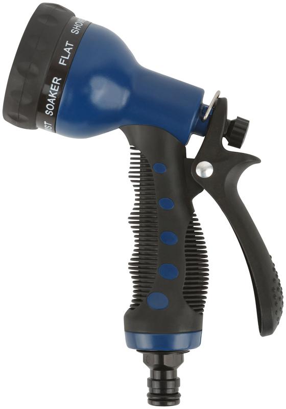 Пистолет для полива 8 режимов 200мм син. FIT 77307
