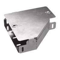 Переходник для лотка левый 200х100х50 с крышкой Стандарт Промрукав PR16.0489