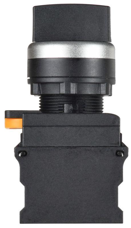 Переключатель 2 полож. 1НО+1НЗ возвратный черн. MASTER IEK MI-SW60-11X22-3-24-2-K02