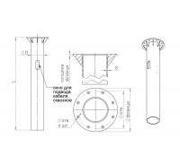 Деталь фундамента закладная для силовых опор ЗДФ-0.219-2.0(Д395-310-8х25)-01 Пересвет В00000225
