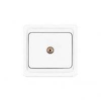 Розетка TV 1-м СП Валери бел. UNIVersal В0027