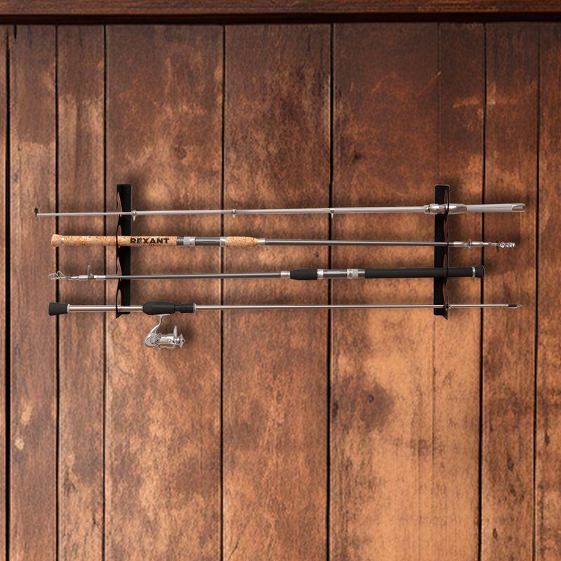 Держатель для удочек настенно-потолочный черн. Rexant 38-0668