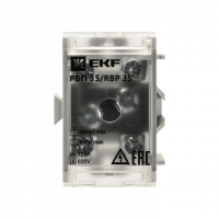 Блок распределительный проходной РБП 35 (1х35-4х6кв.мм) 125/50А PROxima EKF RBP-35-50