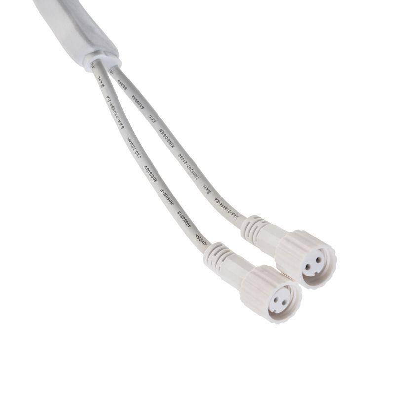 Трансформатор 230В - 24В 60Вт алюм. корпус провод бел. каучук Neon-Night 531-312